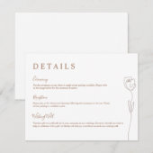 Whimsical Line Roos Detail Enclosure Card Kaart (Voorkant / Achterkant)