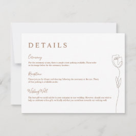 Whimsical Line Roos Detail Enclosure Card Kaart
