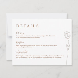 Whimsical Line Roos Detail Enclosure Card Kaart