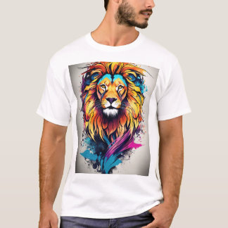 Whimsical Lion Dreamscape T-shirt