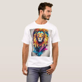 Whimsical Lion Dreamscape T-shirt (Voorkant volledig)