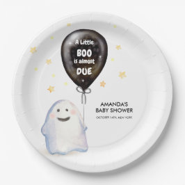 Whimsical Little Boo Balloon Baby shower Papieren Bordje