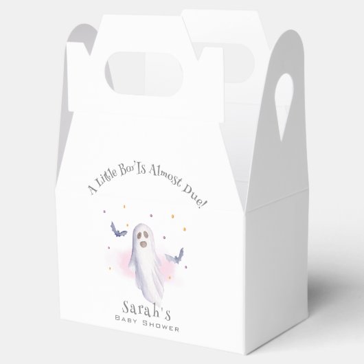 Whimsical Little Boo Halloween Baby shower Bedankdoosjes (Geopend)