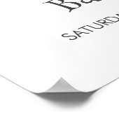 Whimsical Little Boo Halloween Baby shower Welkom Poster (Hoek)