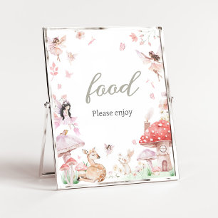 Whimsical Little Fairy Baby shower Eten Poster