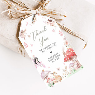 Whimsical Little Fairy Baby shower Favorietentjes Cadeaulabel