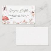 Whimsical Little Fairy Baby shower Luier Raffle Informatiekaartje (Voorkant / Achterkant)