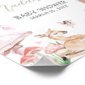 Whimsical Little Fairy Baby shower Welkom Poster (Hoek)