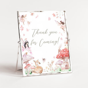 Whimsical Little Fairy Bedankt voor je komst Poster
