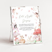 Whimsical Little Fairy Late Night Luiers Poster