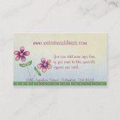Whimsical Little Flowers Cute Visitekaartjes (Achterkant)