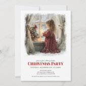 Whimsical little girl holding shining star digital kaart (Voorkant)