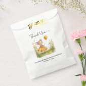 Whimsical Little Girl Mouse Verjaardag | Bedankzakje (Gezegeld)