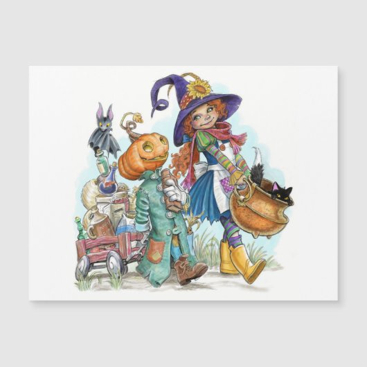 Whimsical Little Halloween Card (Voorkant)
