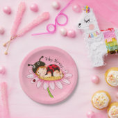 Whimsical Little Ladybug Baby shower Papieren Bordje (Feest)