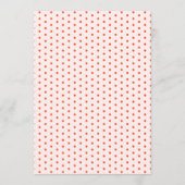 Whimsical Little Love Bug Ladybug Girl Baby Shower Kaart (Achterkant)