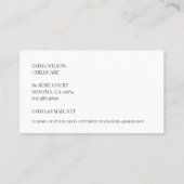 Whimsical Little Mouse Kinderopvang Visitekaartje (Achterkant)