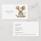 Whimsical Little Mouse Kinderopvang Visitekaartje (Voorkant / Achterkant)