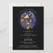 Whimsical Little Mushroom 1e verjaardagsfeestje Kaart (Voorkant)