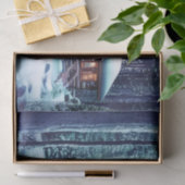 Whimsical Little Rustic Log Cabin in the Bossen Tissuepapier (Geschenk)