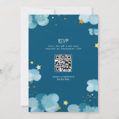 Whimsical Little Star Baby shower Invitation Kaart (Achterkant)