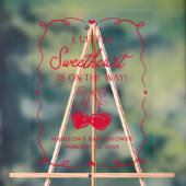 Whimsical Little Sweetheart Baby Shower Welcome Acryl Bord (Neutraal)