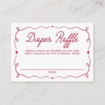 Whimsical Little Sweetheart Diaper Raffle