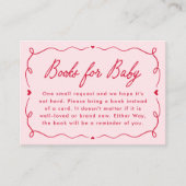 Whimsical Little Sweetheart Diaper Raffle Informatiekaartje (Voorkant)