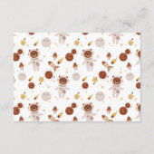 Whimsical Little Universe Baby Show Diapper Raffle Informatiekaartje (Achterkant)