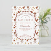 Whimsical Little Universe Baby Shower Kaart (Staand voorkant)