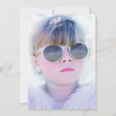 Whimsical Llama en Rainbow Kids Verjaardagsfeest Kaart (Achterkant)