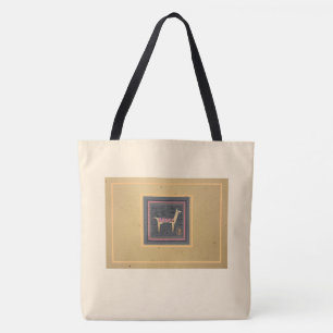 Whimsical Llama Sturdy Brushed Polyester Shoulder Tote Bag