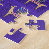 Whimsical Llamas Happy Hanukkah 20"x20" Puzzle Legpuzzel (Zijkant)