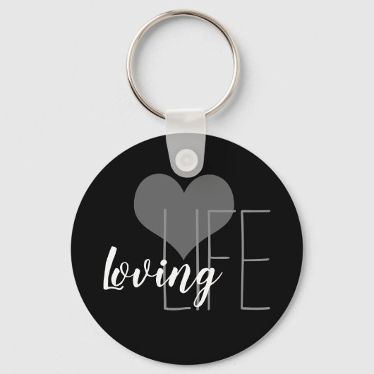 whimsical LOLife lettering with hart | Sleutelhanger (Voorkant)