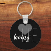 whimsical LOLife lettering with hart | Sleutelhanger (Voorkant)