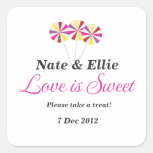 Whimsical lolly Snoep Buffet Sticker