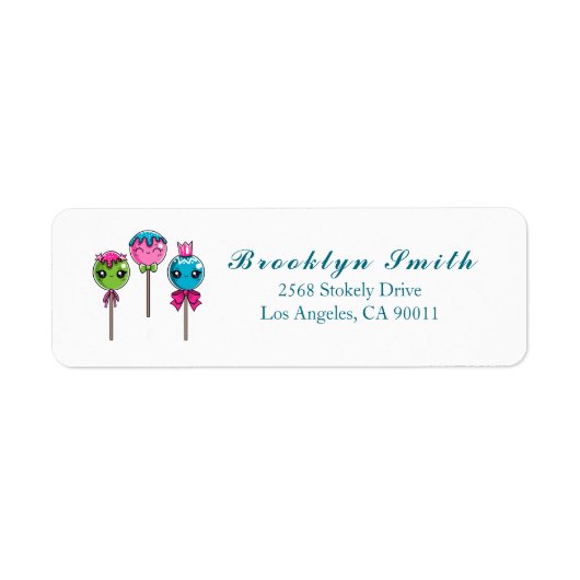 Whimsical Lollypops retouradres label (Voorkant)