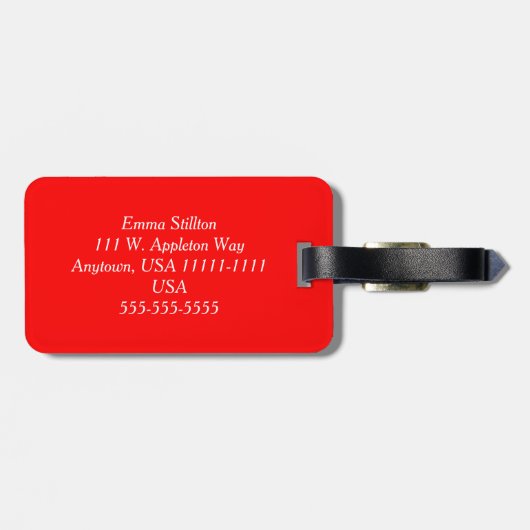 Whimsical London bagagelabel (Achterkant horizontaal)