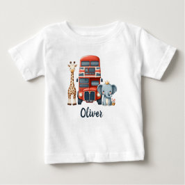 Whimsical London Bus met Giraffe & Olifant