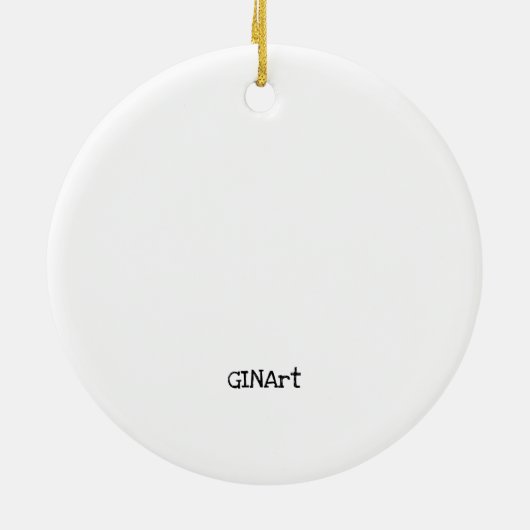 Whimsical Long-Legged Snowman Keramisch Ornament (Achterkant)