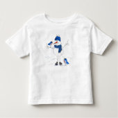 Whimsical Long-Legged Snowman Kinder Shirts (Voorkant)