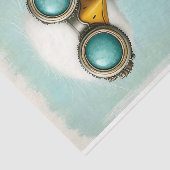 Whimsical Long Neck Bird & Two Boats BS6 Decoupage Tissuepapier (Detail)