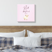 Whimsical Lord is Mijn Herder Psalm 23:1 Canvas Afdruk (Insitu (Slaapkamer))