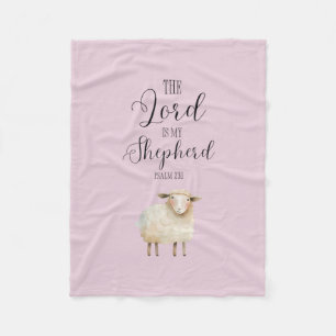 Whimsical Lord is Mijn Herder Psalm 23:1 Fleece Deken