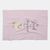 Whimsical Lord is Mijn Herder Psalm 23:1 Theedoek (Horizontaal)
