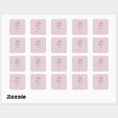 Whimsical Lord is Mijn Herder Psalm 23:1 Vierkante Sticker (Vel)