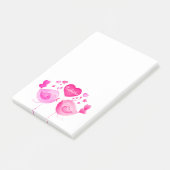 Whimsical love birds aangepaste naam post het noti post-it® notes (Schuin)