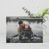 Whimsical Love | Drie foto Save The Date (Staand voorkant)