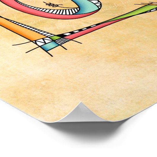 Whimsical Love Hand-Lettering Poster (Hoek)