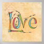 Whimsical Love Hand-Lettering Poster (Voorkant)